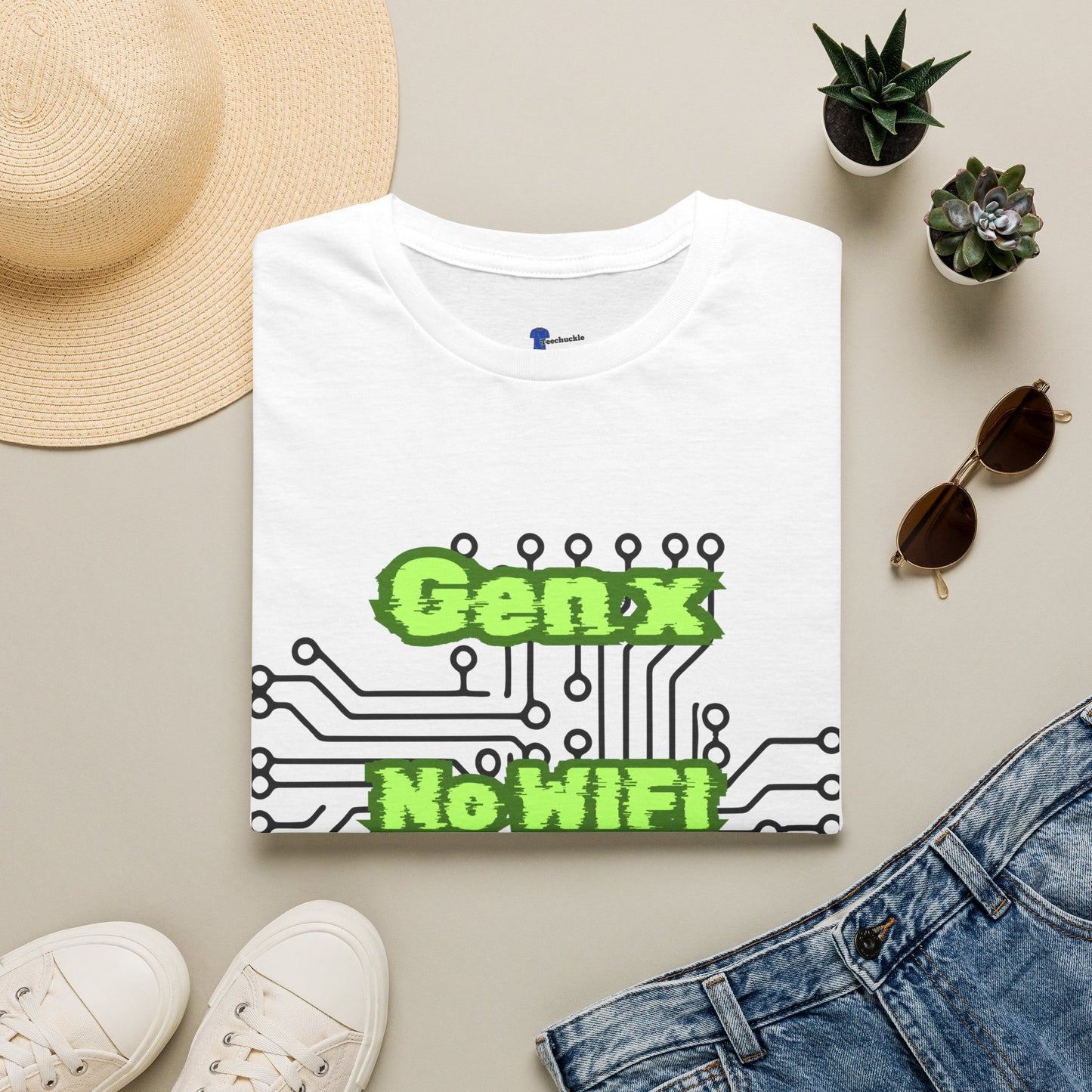 Gen X No WiFi No Problem Shirt, Sarcastic Circuit Board Graphic Tee, Retro Tech TShirt Dark Aesthetic, Cyberpunk Generation X Gift, Funny Computer Nerd Apparel
